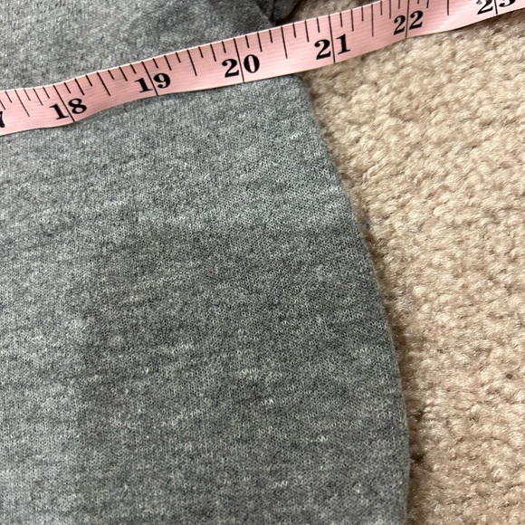 Aviator Nation Heather Grey Rainbow 5 Stripe Cropped Crewneck - Picture 6 of 7